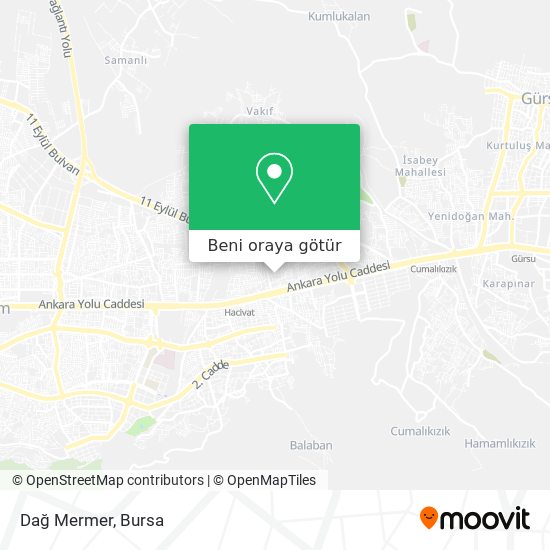Dağ Mermer harita