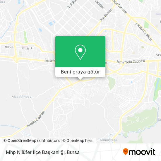 Mhp Nilüfer İlçe Başkanlığı harita