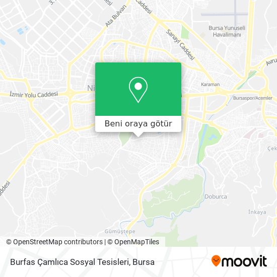 Burfas Çamlıca Sosyal Tesisleri harita