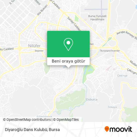 Diyaroğlu Dans Kulubü harita
