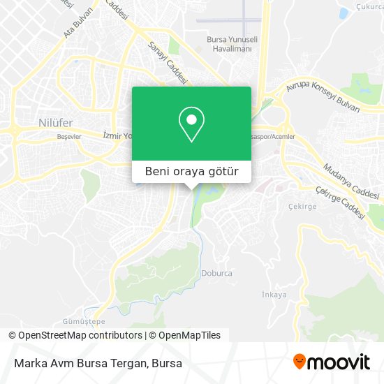 Marka Avm Bursa Tergan harita
