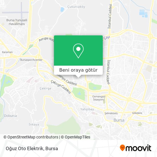 Oğuz Oto Elektrik harita