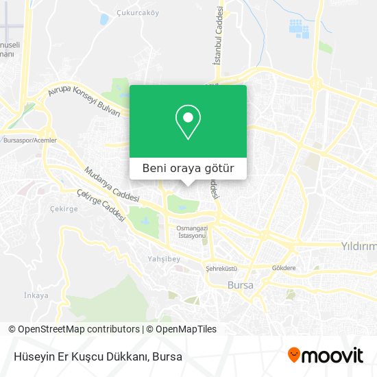 Hüseyin Er Kuşcu Dükkanı harita
