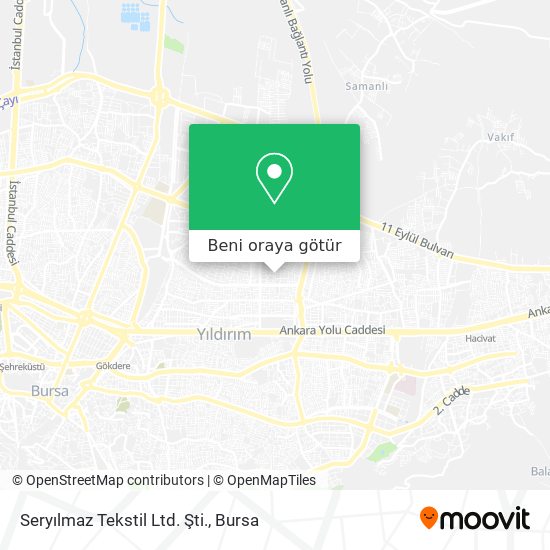 Seryılmaz Tekstil Ltd. Şti. harita