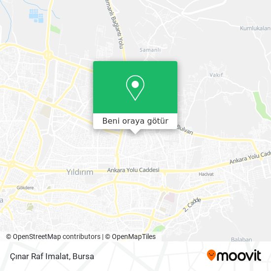 Çınar Raf Imalat harita