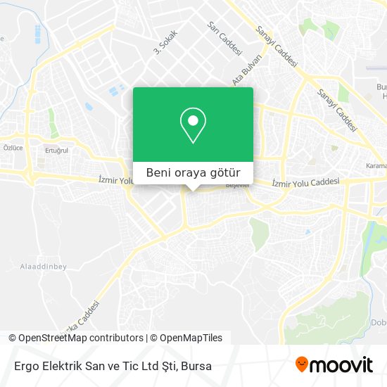 Ergo Elektrik San ve Tic Ltd Şti harita