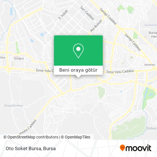Oto Soket Bursa harita