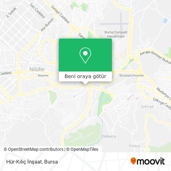 Hür-Kılıç İnşaat harita