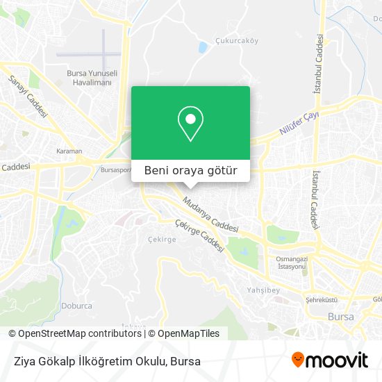 Ziya Gökalp İlköğretim Okulu harita