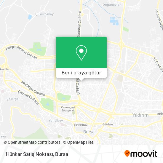 Hünkar Satış Noktası harita