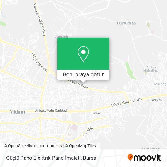 Güçlü Pano Elektrik Pano İmalatı harita