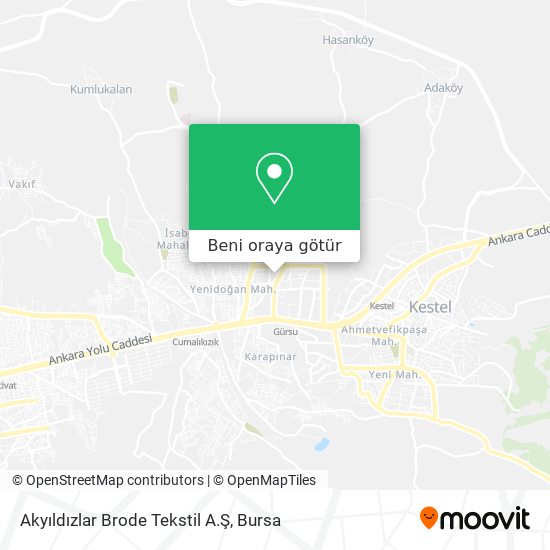 Akyıldızlar Brode Tekstil A.Ş harita