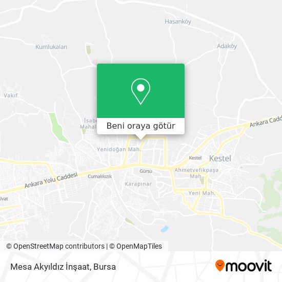 Mesa Akyıldız İnşaat harita