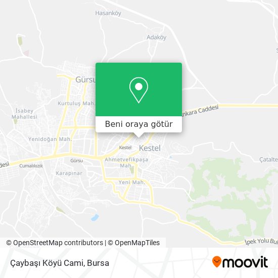 Çaybaşı Köyü Cami harita