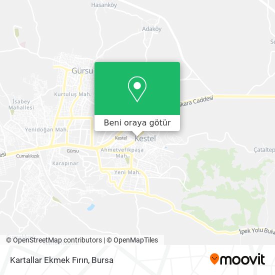 Kartallar Ekmek Fırın harita