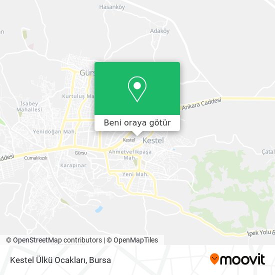 Kestel Ülkü Ocakları harita