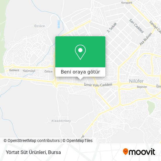 Yörtat Süt Ürünleri harita
