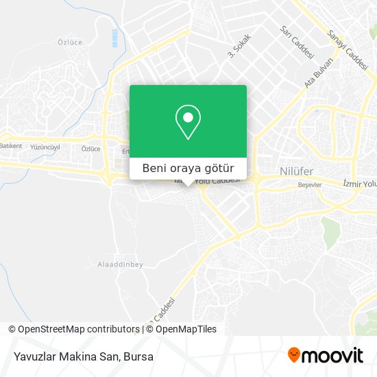 Yavuzlar Makina San harita