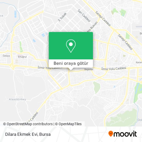 Dilara Ekmek Evi harita