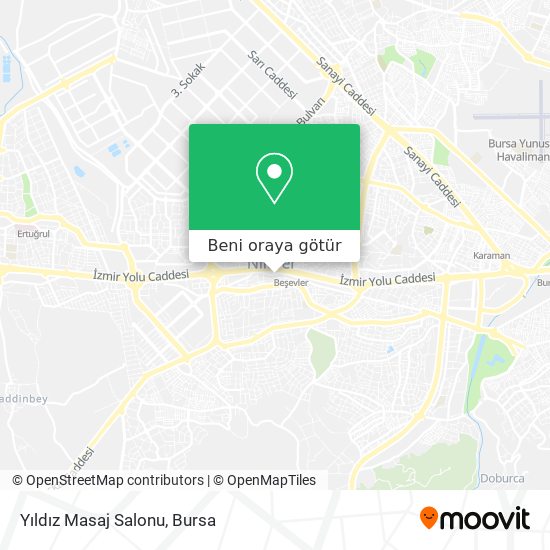 Yıldız Masaj Salonu harita