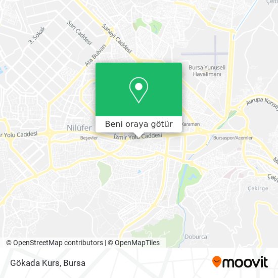 Gökada Kurs harita