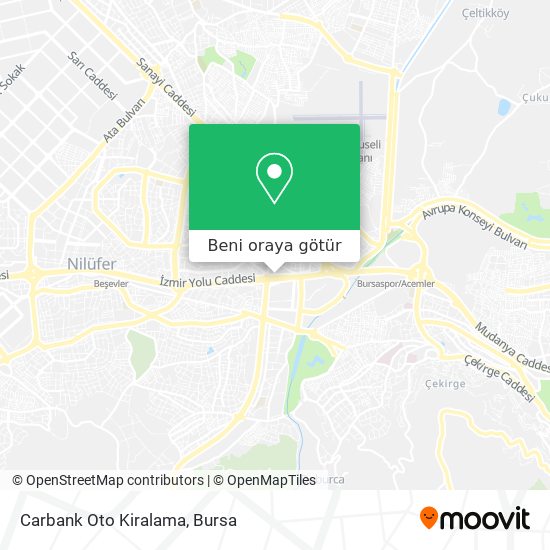Carbank Oto Kiralama harita