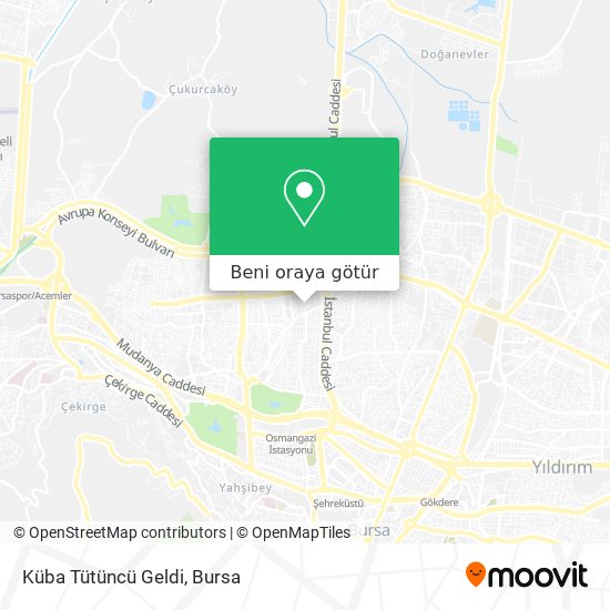 Küba Tütüncü Geldi harita