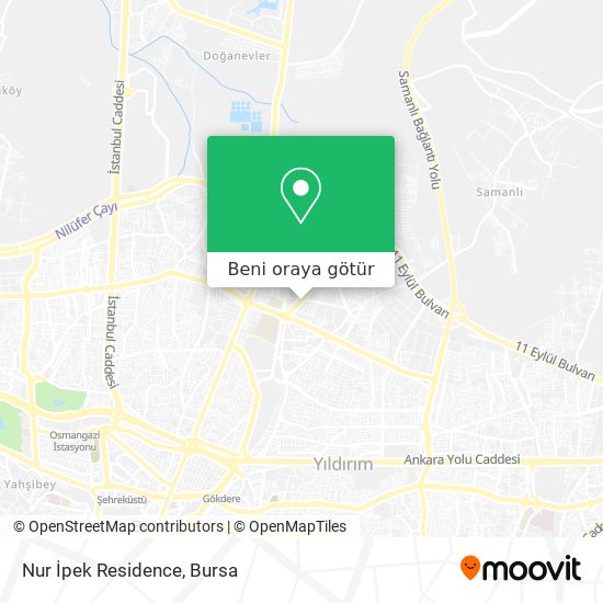 Nur İpek Residence harita