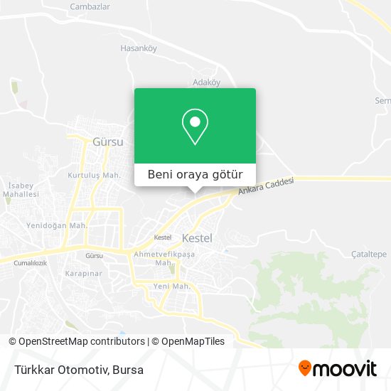 Türkkar Otomotiv harita