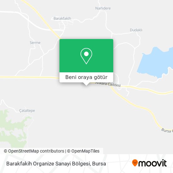 Barakfakih Organize Sanayi Bölgesi harita