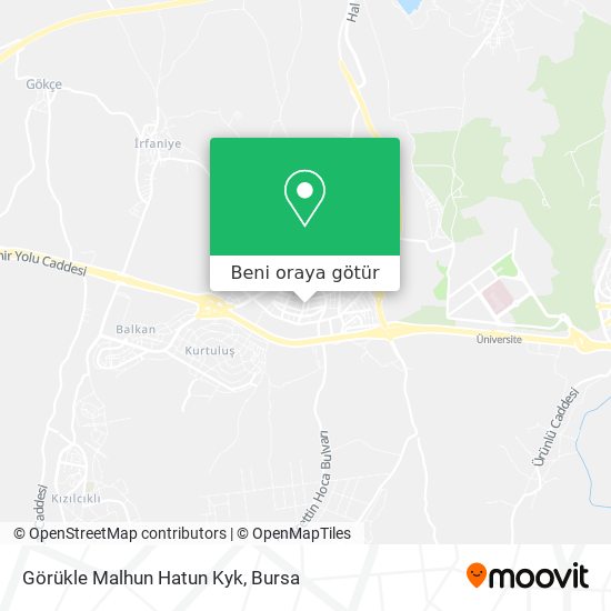 Görükle Malhun Hatun Kyk harita