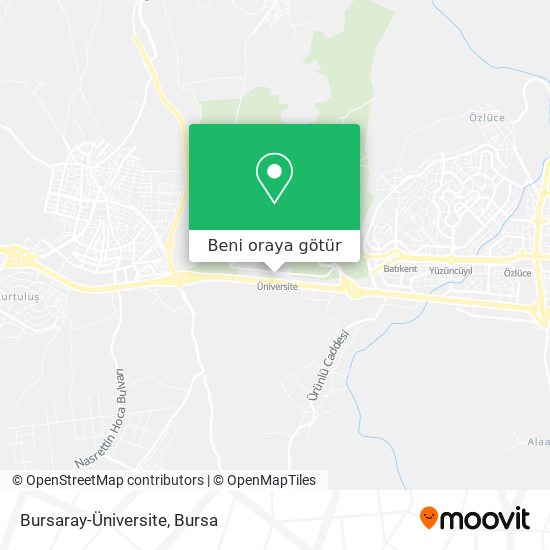 Bursaray-Üniversite harita