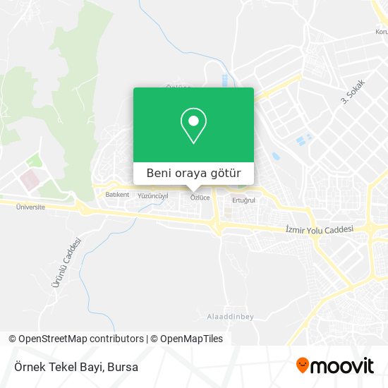 Örnek Tekel Bayi harita