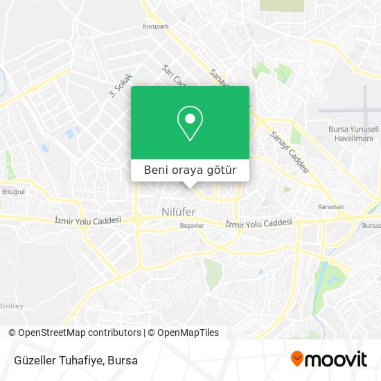 Güzeller Tuhafiye harita