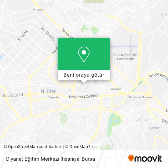 Diyanet Eğitim Merkezi-İhsaniye harita