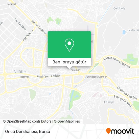 Öncü Dershanesi harita