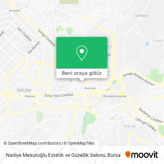 Nadiye Mesutoğlu Estetik ve Güzellik Salonu harita