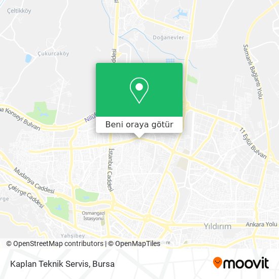 Kaplan Teknik Servis harita