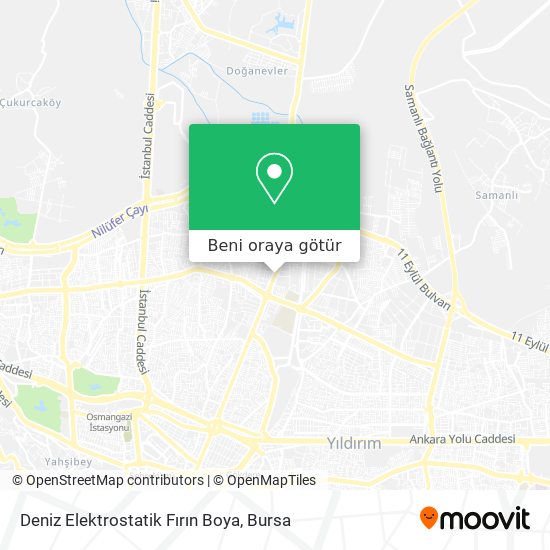 Deniz Elektrostatik Fırın Boya harita