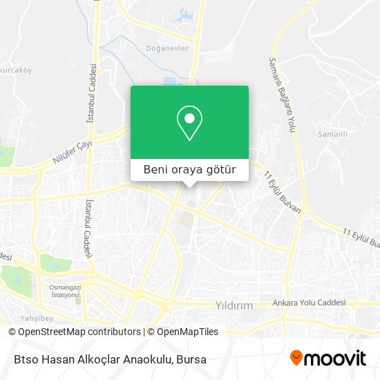 Btso Hasan Alkoçlar Anaokulu harita