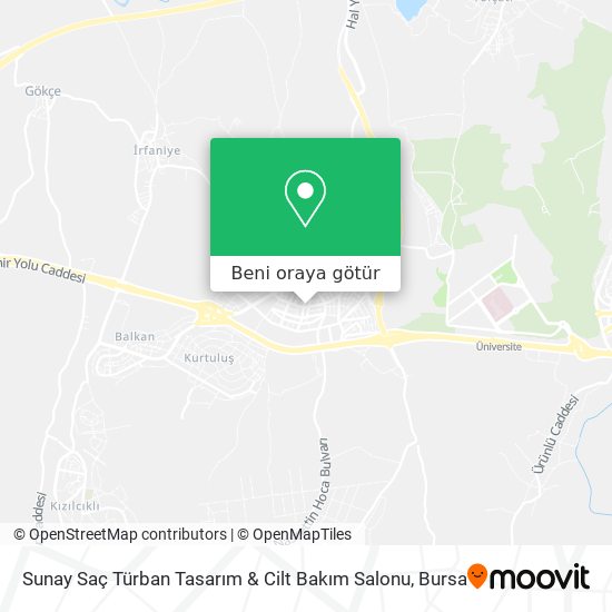 Sunay Saç Türban Tasarım & Cilt Bakım Salonu harita