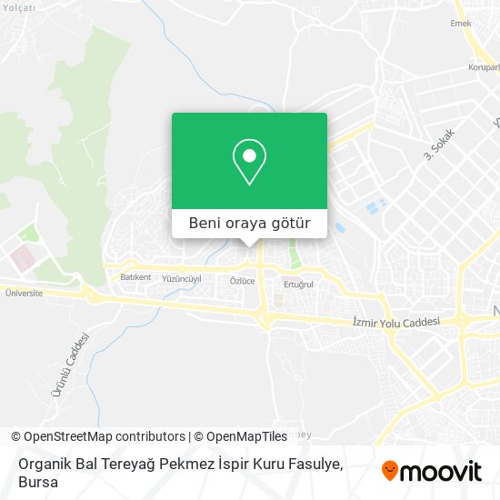 Organik Bal Tereyağ Pekmez İspir Kuru Fasulye harita