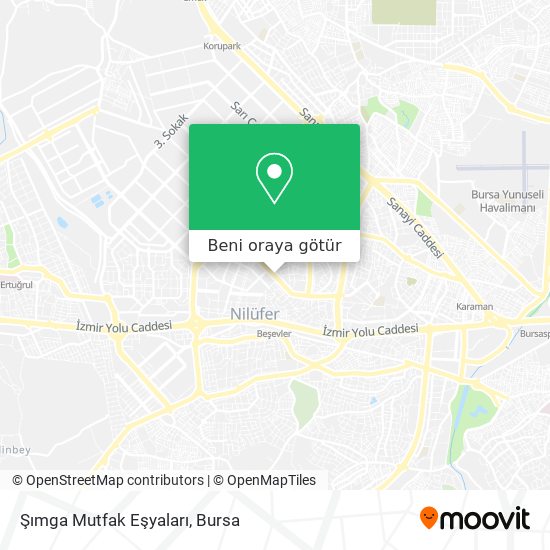 Şımga Mutfak Eşyaları harita