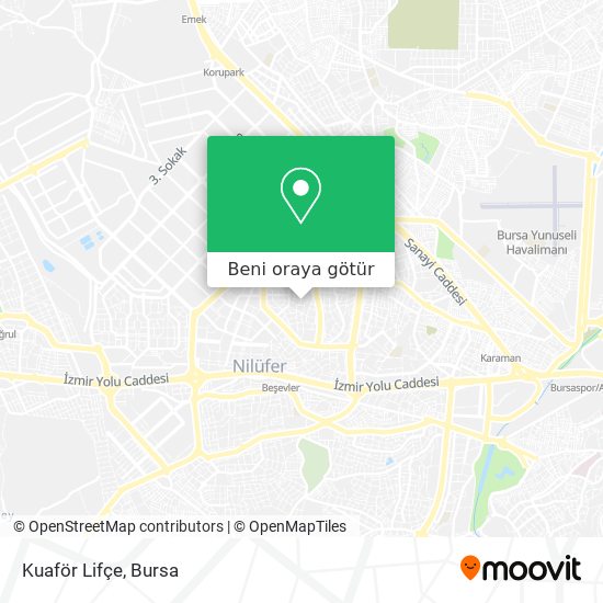 Kuaför Lifçe harita