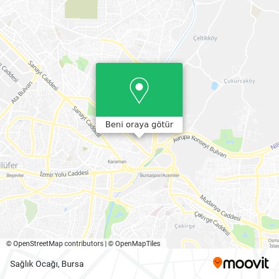 Sağlık Ocağı harita