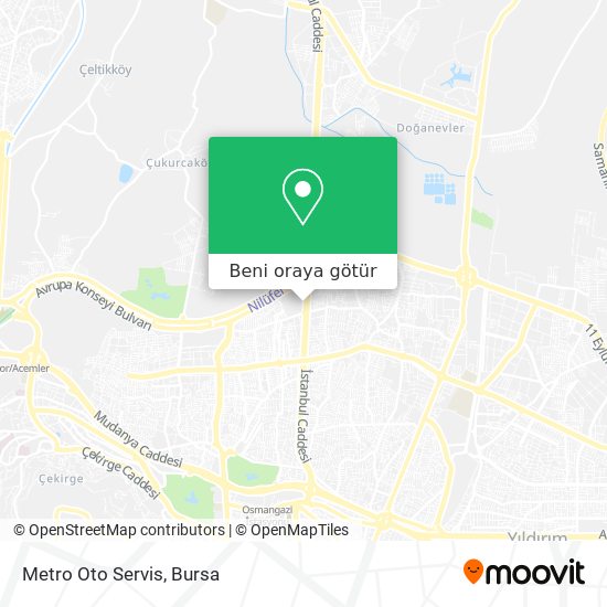 Metro Oto Servis harita