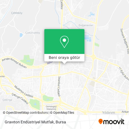 Gravıton Endüstriyel Mutfak harita