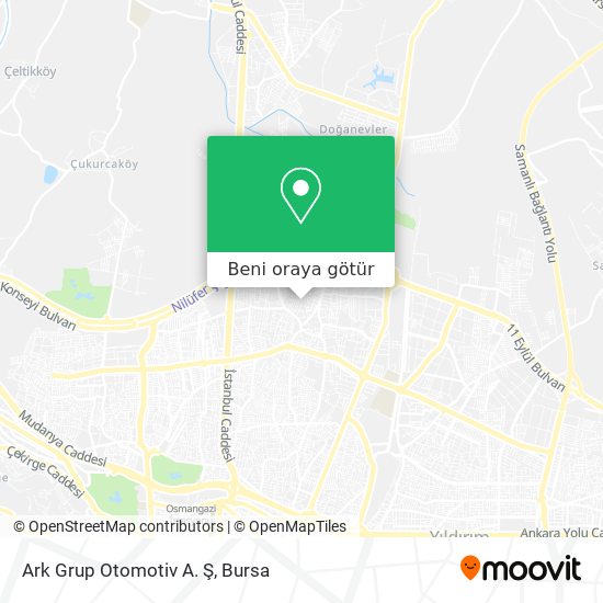 Ark Grup Otomotiv A. Ş harita