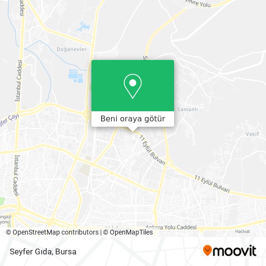 Seyfer Gıda harita