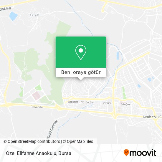 Özel Elifanne Anaokulu harita